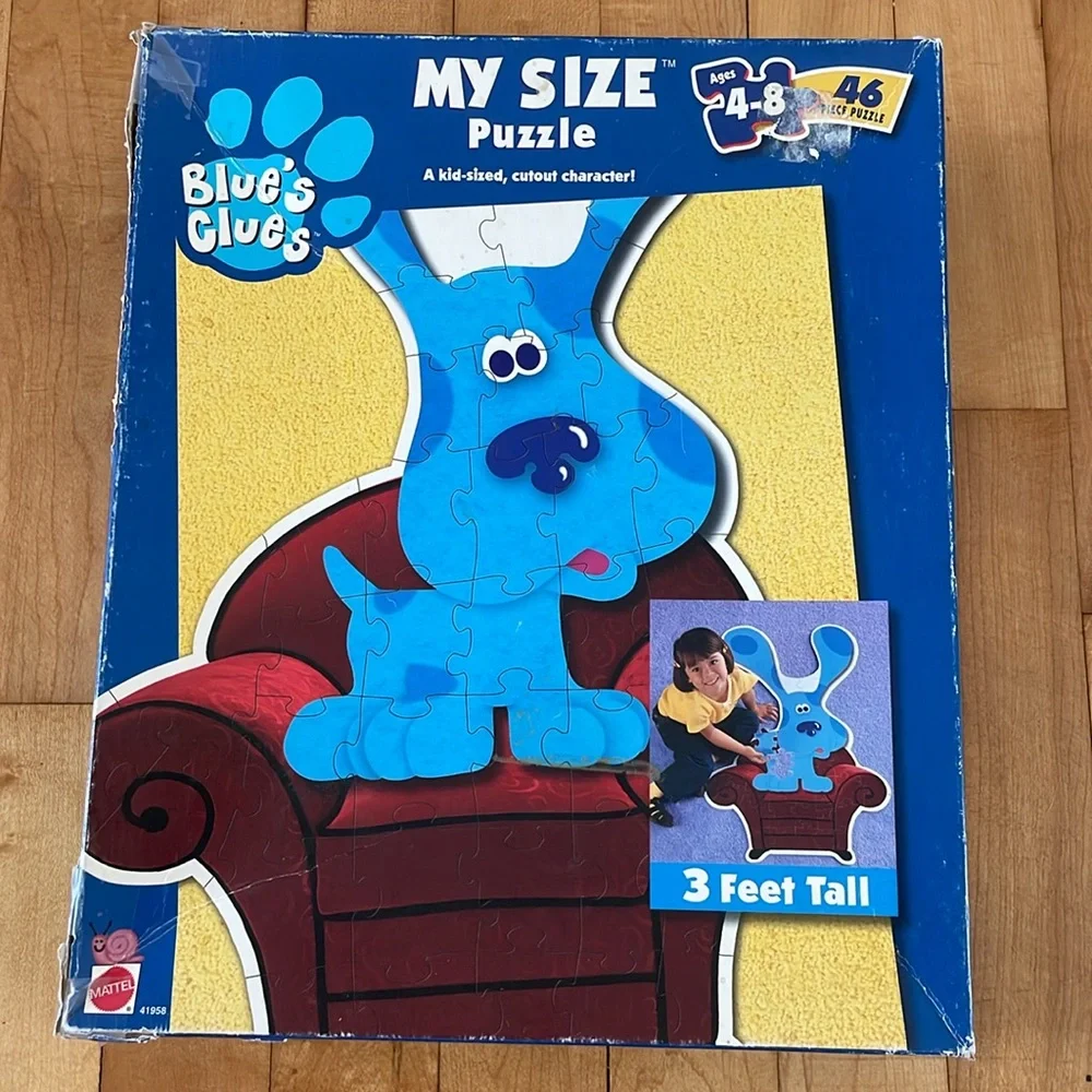 Vintage 1998 Blue's Clues My Size Puzzle